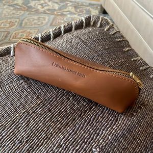 New never used Portland leather sidekick pouch honey color